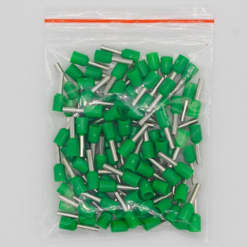 E1508 Tube insulating Insulated terminals 1.5MM2 100PCS/Pack Cable Wire Connector Insulating Crimp Terminal Connector E-.