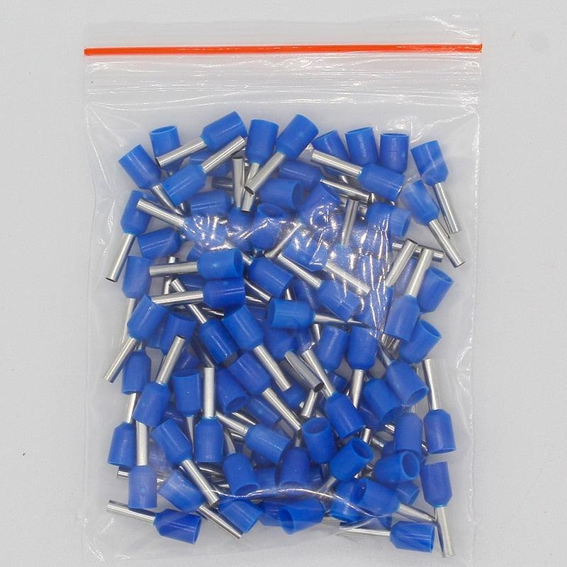 E1508 Tube insulating Insulated terminals 1.5MM2 100PCS/Pack Cable Wire Connector Insulating Crimp Terminal Connector E-.