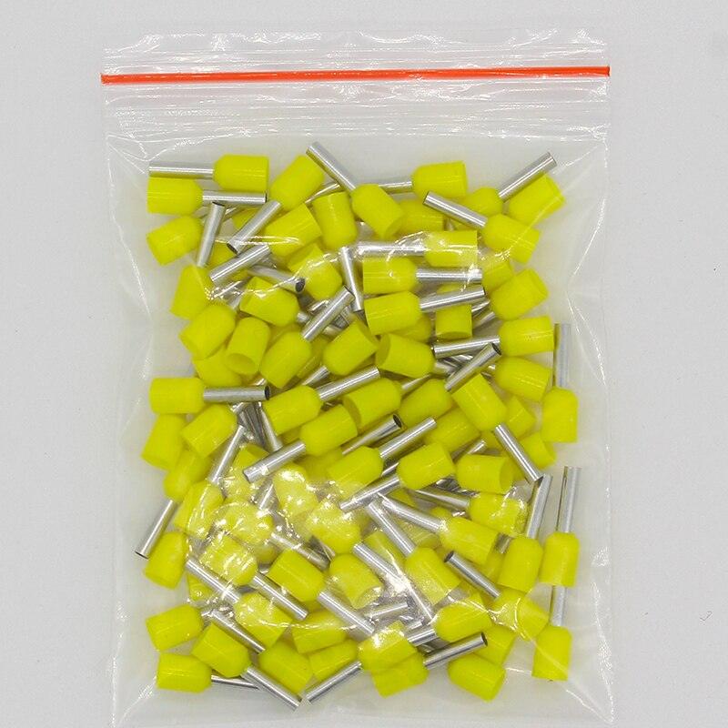 E1508 Tube insulating Insulated terminals 1.5MM2 100PCS/Pack Cable Wire Connector Insulating Crimp Terminal Connector E-.