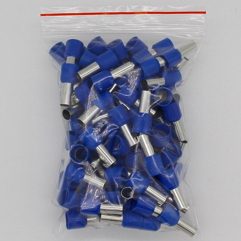 E16-12 Tube insulating Insulated terminals 16MM2 Cable Wire Connector Insulating Crimp Terminal 100PCS/Pack Connector E-.