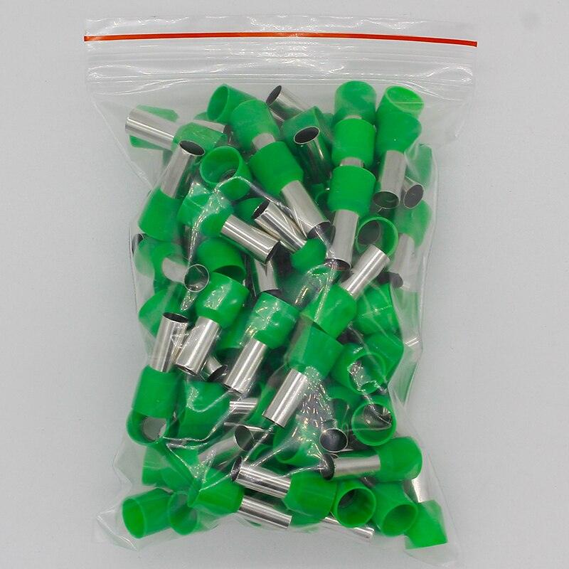 E16-12 Tube insulating Insulated terminals 16MM2 Cable Wire Connector Insulating Crimp Terminal 100PCS/Pack Connector E-.