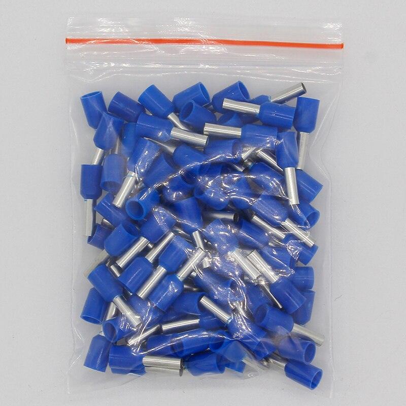 E2508 Tube insulating terminals 2.5MM2 100PCS/Pack Insulated Cable Wire Connector Insulating Crimp Terminal Connector E-.