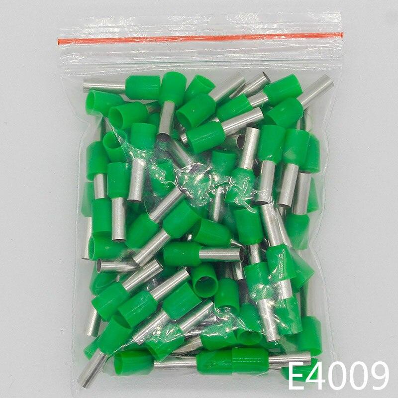 E4009 Tube insulating terminals 4MM2 100PCS/Pack Cable Wire Connector Insulated Insulating Crimp Terminal Connector E-.