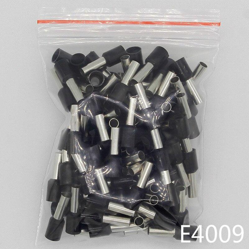 E4009 Tube insulating terminals 4MM2 100PCS/Pack Cable Wire Connector Insulated Insulating Crimp Terminal Connector E-.