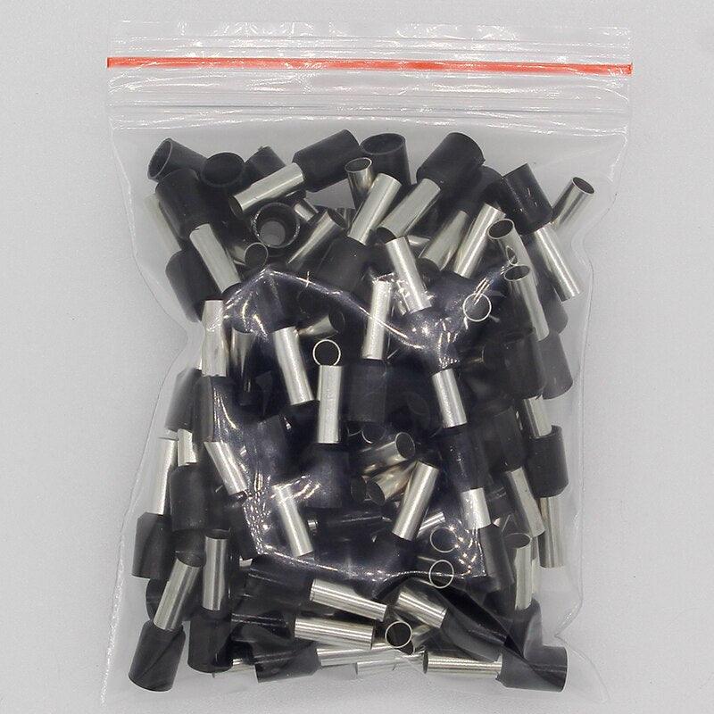 E4009 Tube insulating terminals 4MM2 100PCS/Pack Cable Wire Connector Insulated Insulating Crimp Terminal Connector E-.