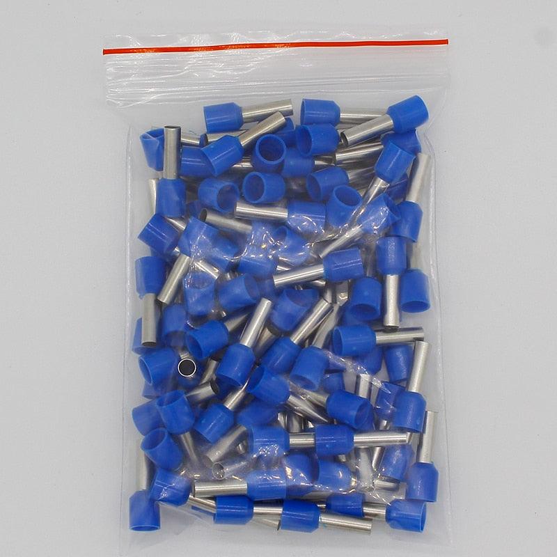 E6012 Tube insulating terminals 6MM2 100PCS/Pack Cable Wire Connector Insulating Crimp Terminal Insulated Connector E-.