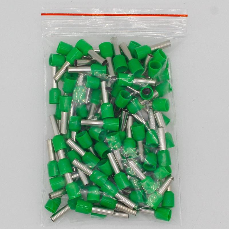 E6012 Tube insulating terminals 6MM2 100PCS/Pack Cable Wire Connector Insulating Crimp Terminal Insulated Connector E-.