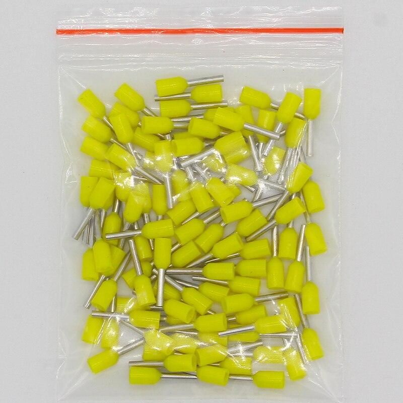 E7508 100PCS/Pack Tube insulating Insulated terminals 0.75MM2 Cable Wire Connector Insulating Crimp Terminal Connector E-.