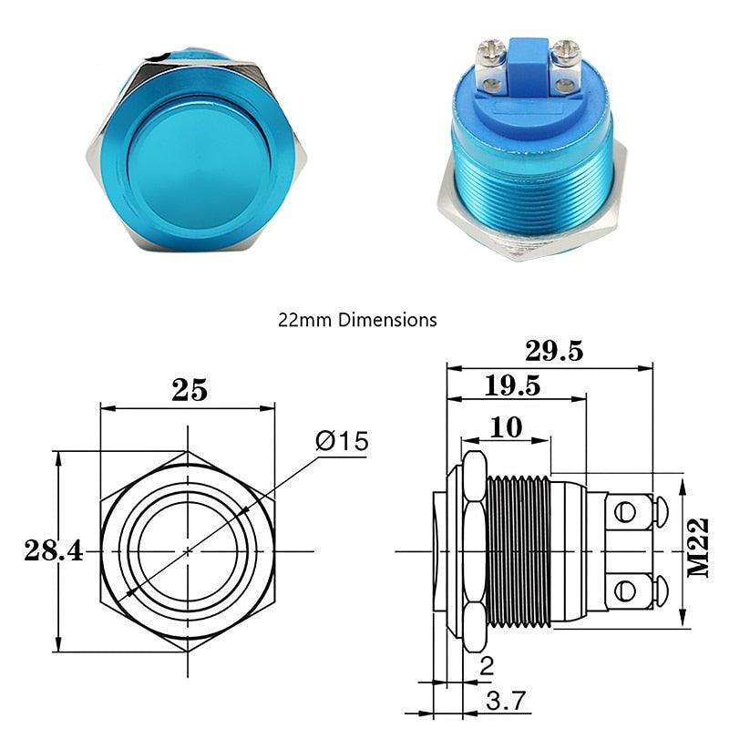 22mm push button