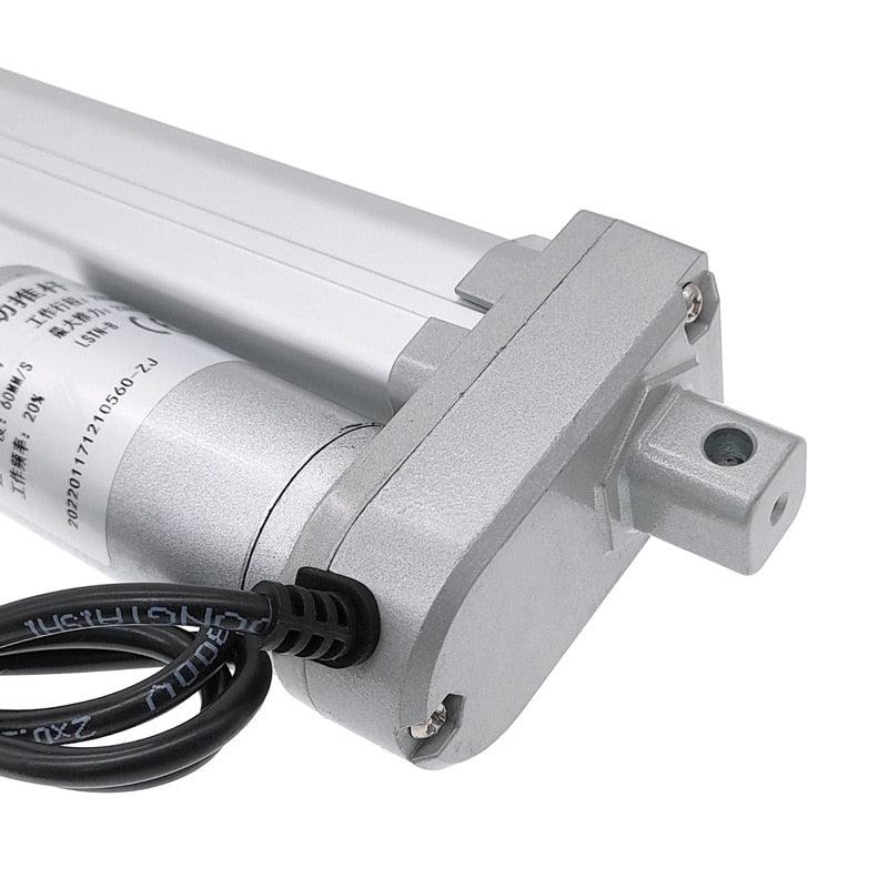 Electric Linear Actuator 12V/24V DC Motor 400mm Stroke Linear Motion Controller 100/200/300/500/750/800/900/1100/1300/1500N.