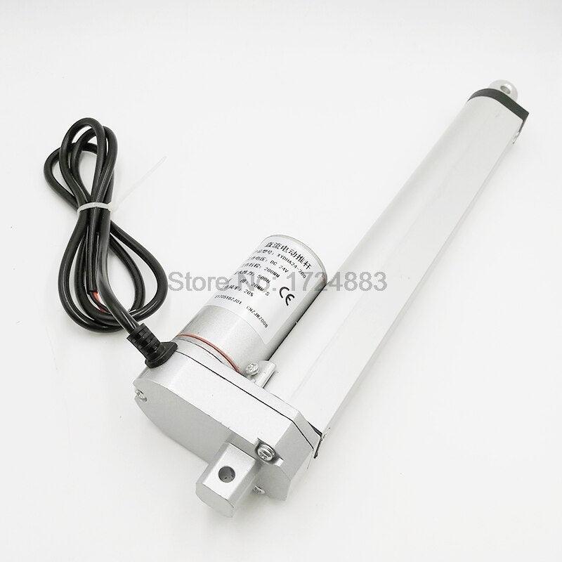 Electric Linear Actuator 12V/24V DC Motor 450mm Stroke Linear Motion Controller 100/200/300/500/750/800/900/1100/1300/1500N.