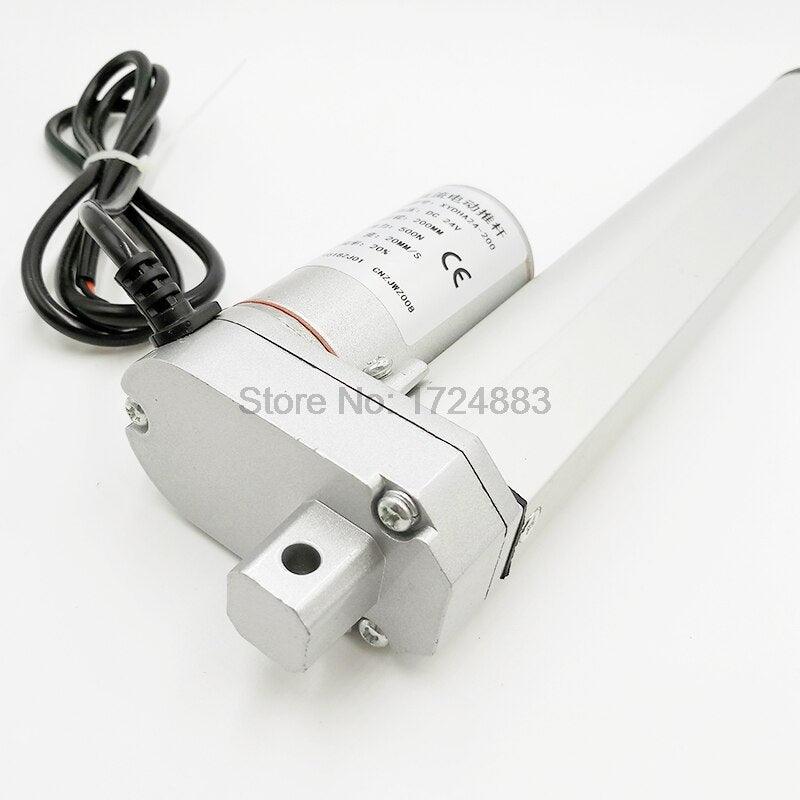 Electric Linear Actuator 12V/24V DC Motor 450mm Stroke Linear Motion Controller 100/200/300/500/750/800/900/1100/1300/1500N.