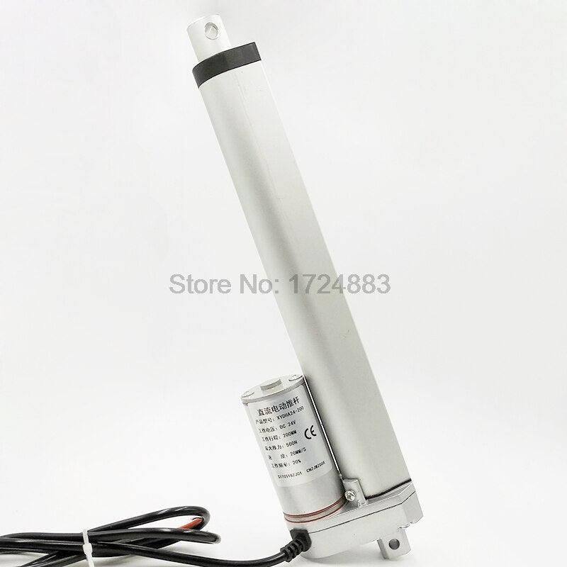 Electric Linear Actuator 12V/24V DC Motor 450mm Stroke Linear Motion Controller 100/200/300/500/750/800/900/1100/1300/1500N.