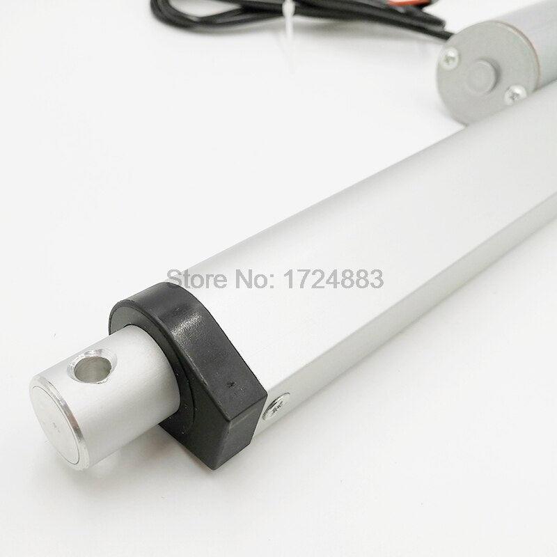 Electric Linear Actuator 12V/24V DC Motor 450mm Stroke Linear Motion Controller 100/200/300/500/750/800/900/1100/1300/1500N.