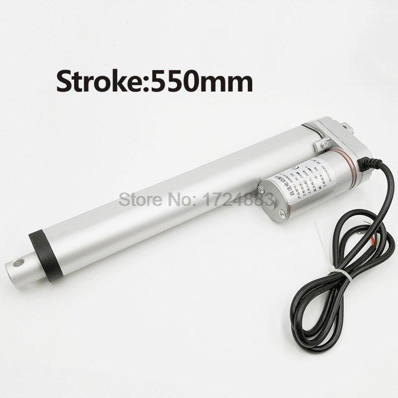 Electric Linear Actuator 12V/24V DC Motor 550mm Stroke Linear Motion Controller.