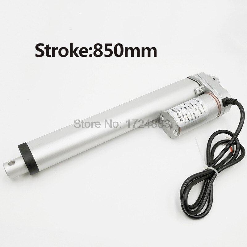 Electric Linear Actuator 12V/24V DC Motor 850mm Stroke Linear Motion Controller.