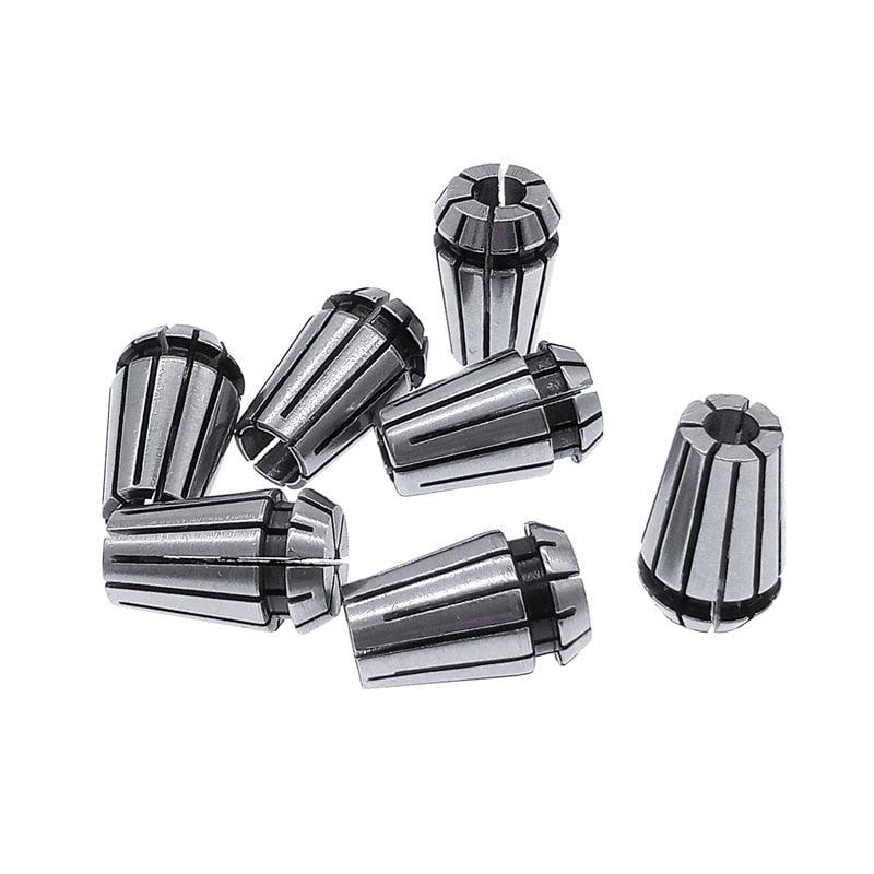 ER11 Spring chuck 1/1.5/2/2.5/3/3.175/4/5/6/6.35/7mm spring collet tool holder for CNC engraving machine&amp;milling lathe chucks.