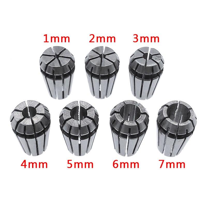 ER11 spring chuck 1/2/3/4/5/6/7mm spring collet tool holder for CNC engraving machine&amp;milling lathe 1/4 1/8.