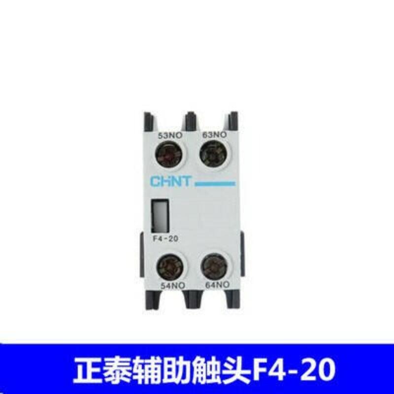 F4 CHNT AC contactor auxiliary contact blocks F4-02 F4-22 F4-11 F4-13 matching contactor CJX2 2N/O+2N/C F4-20 CHINT.