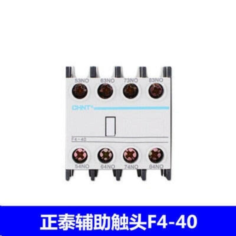 F4 CHNT AC contactor auxiliary contact blocks F4-02 F4-22 F4-11 F4-13 matching contactor CJX2 2N/O+2N/C F4-20 CHINT.