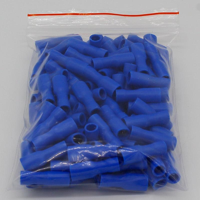 FDFD1.25-187 FDFD2-187 insulating Female Insulated Electrical Crimp Terminal Connectors 100PCS/Pack Cable Wire Connector FDFD.