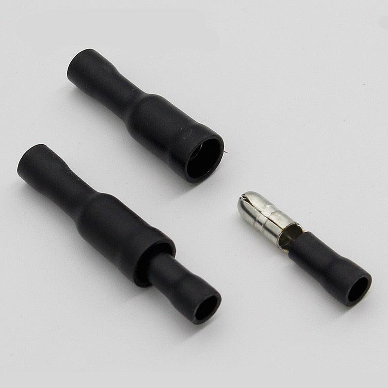 Female and Male Insulated Electric Connector Crimp Bullet terminal for 22~16 AWG Audio Wiring.