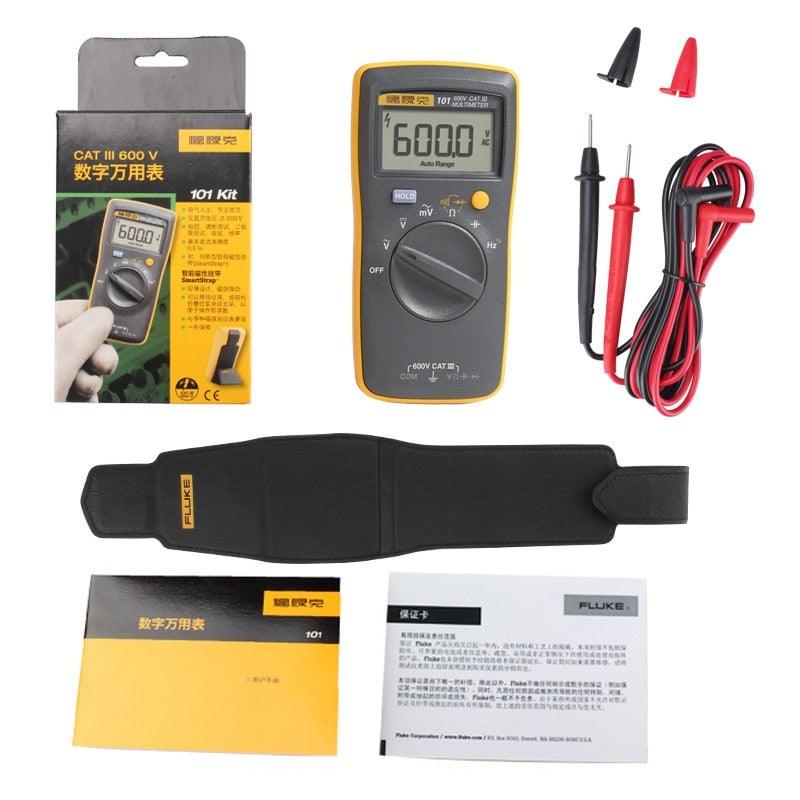 FLUKE 101/101 KIT Handheld Digital Multimeter Professional Tester Multimeter Professional Digital Multimeter With Test Leads.