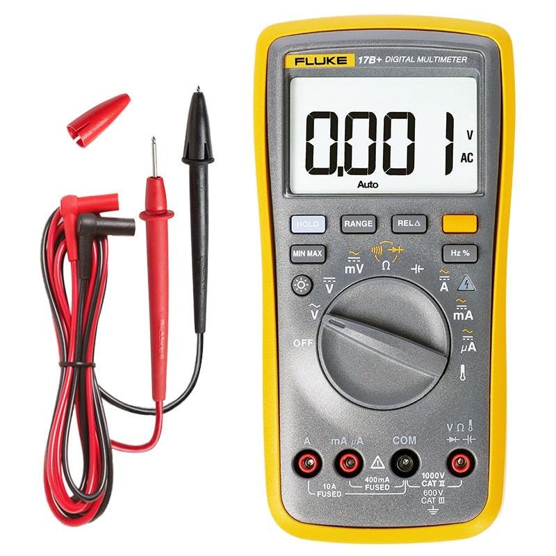 Fluke 17B+ Digital Multimeter Auto Range Multimeter With Temperature Function 4000 Counts 1000V Multimeter Tester Fluke 17b Plus.