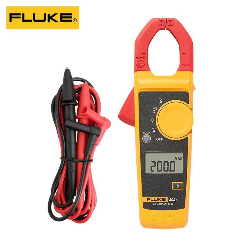 FLUKE 302+ Clamp Meter Multi-Function Digital AC Current Resistance DMM AC/DC F303 F305.