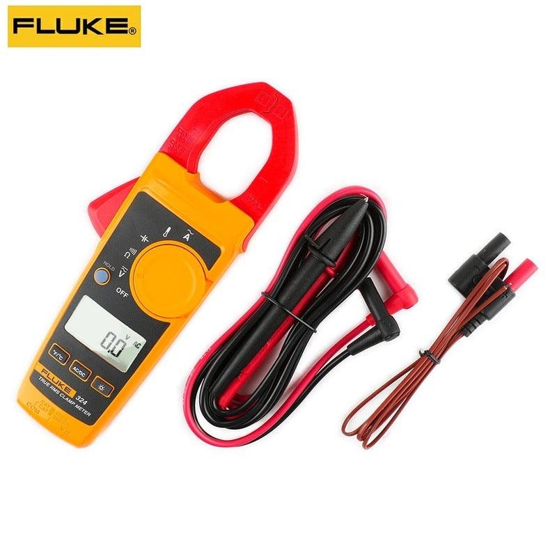 Fluke 324 True-RMS Clamp Meter with Temperature Capacitance Measurements and Carry Bag 40/400A AC  600V AC/DC.