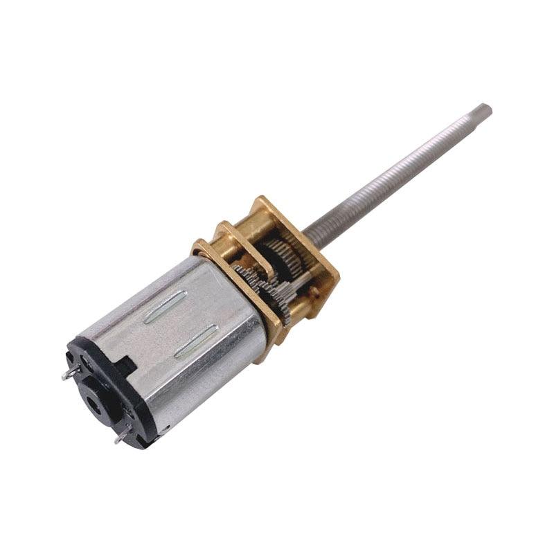 GA12-N20-M3*34 Micro Reduction Gear Motor DC 3V 6V 12V Lengthening Thread Shaft Screw Motor with Metal Gear Wheel.