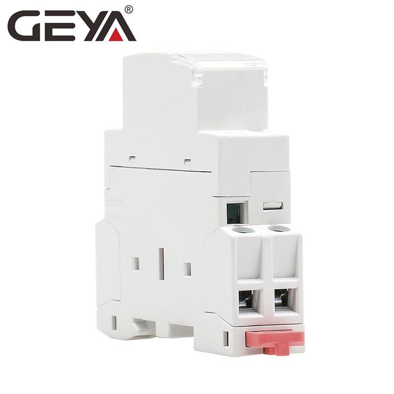 GEYA GYHC Din Rail Household Contactor AC24V 48V 110V 220V 2P 25A 2NC 2NO 1NO1NC 50/60Hz.