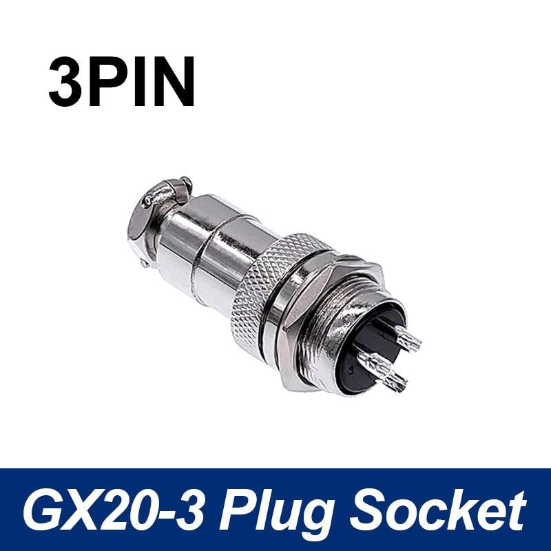 GX20 aviation circular connector Plug and socket 2Pin- 15pin Cable connectors.