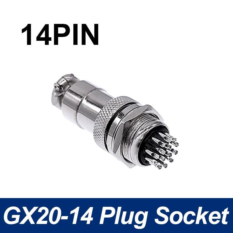 GX20 aviation circular connector Plug and socket 2Pin- 15pin Cable connectors.