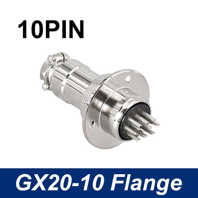 GX20 Connecotor flange mounting aviation plug male and female 2Pin - 15pin connectors.