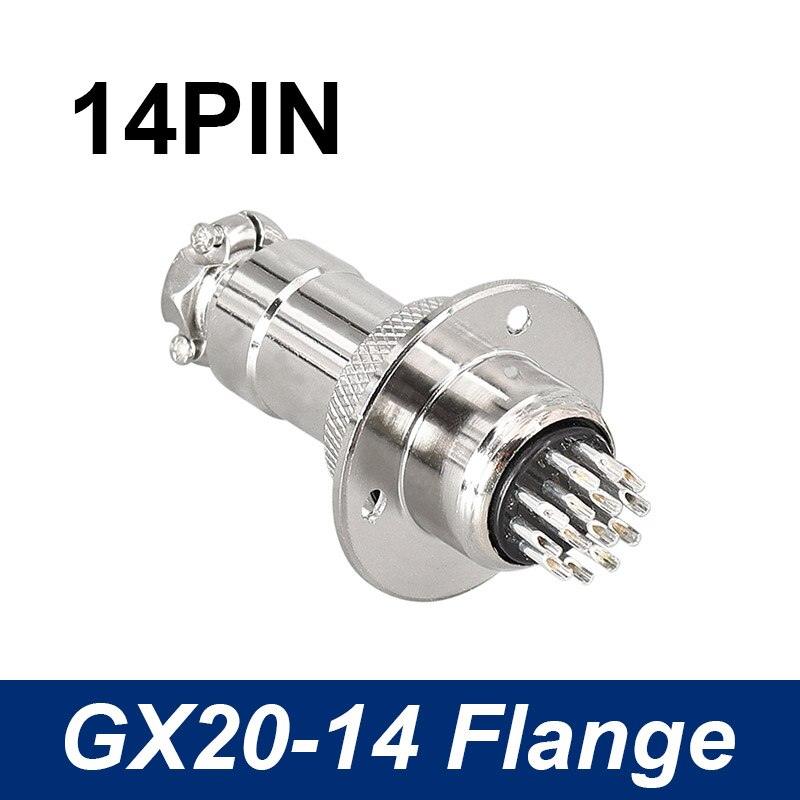 GX20 Connecotor flange mounting aviation plug male and female 2Pin - 15pin connectors.