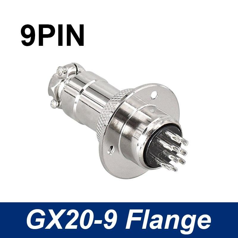 GX20 Connecotor flange mounting aviation plug male and female 2Pin - 15pin connectors.