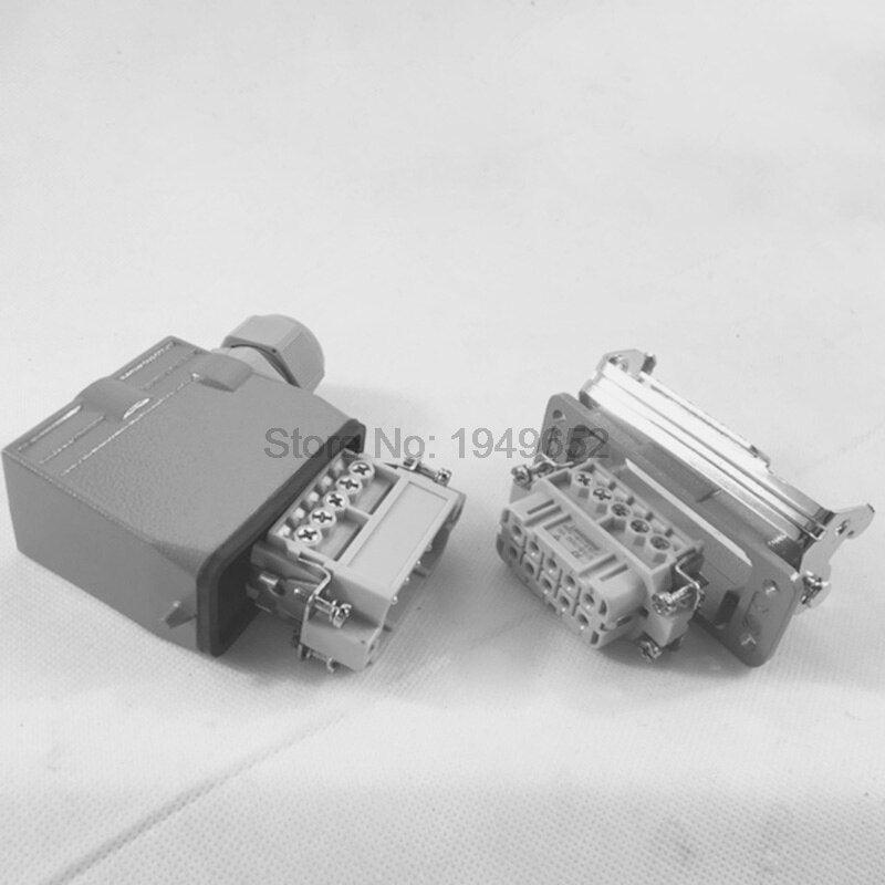 heavy duty connector 10pin,Heavy Duty Connectors HDC-HA-010-1 F/M 10pin 10A Industrial rectangular Aviation connector plug