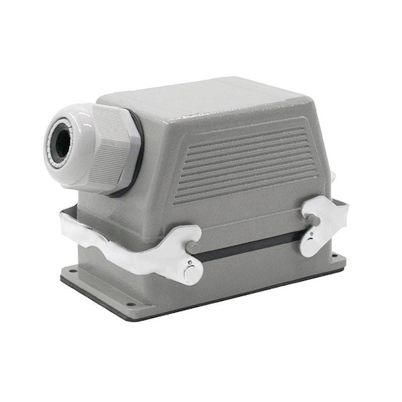 industrial connector,Heavy Duty Connectors HDC-HE-048-1/2 F/M 48pin 500V 16A Industrial rectangular Aviation connector plug Screw connection