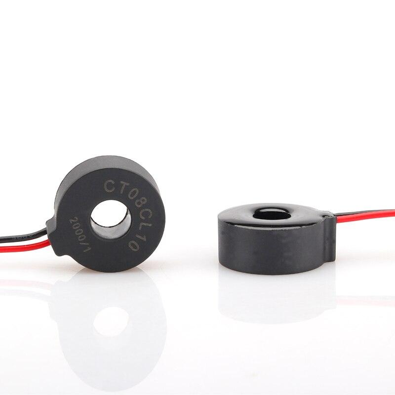 High quality current sensor transformer  DL-CT08CL10 20A/10mA  2000/1 60a Micro Precision Current Transformer toroidal Miniature.