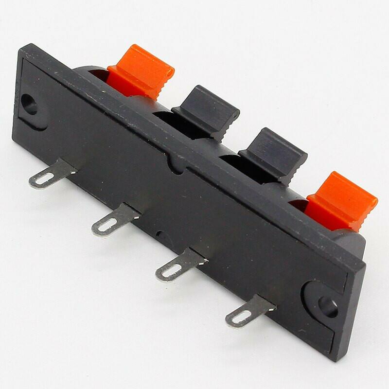 IMC Hot Single Row 4 Pin 4 Position Speaker Terminal Board Connectors 5 Pcs.