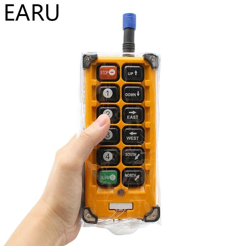 Industrial Wireless Radio Remote Controller Switch 1receiver+ 1transmitter Speed Control Hoist Crane Control Lift Crane F23-A++S.