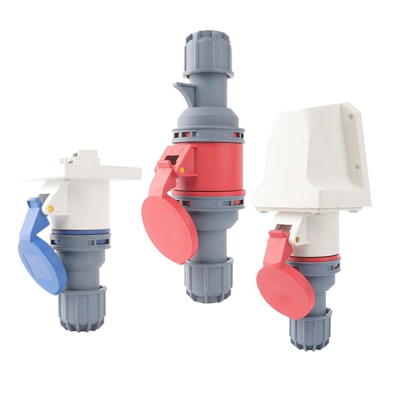 IP44 Industrial Plug and Socket 16A/32A  3P 4P 5P Waterproof and Explosion-proof.