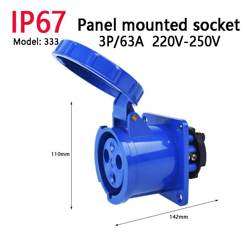 IP67 waterproof industrial socket PRICE