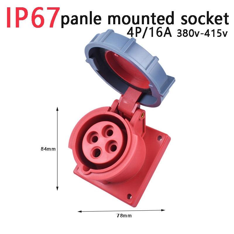 industrial socket 4p16a