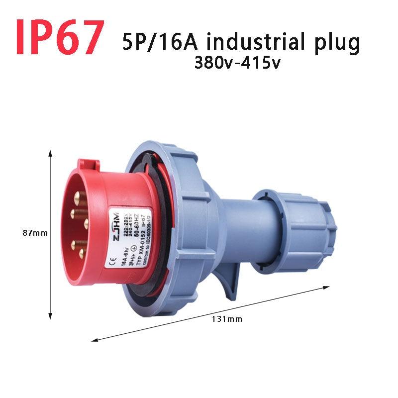 ip67 industrial socket