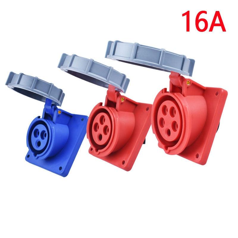 IP67 Waterproof Explosion-proof Industrial Plug and Socket 16A 32A 63A 125A.