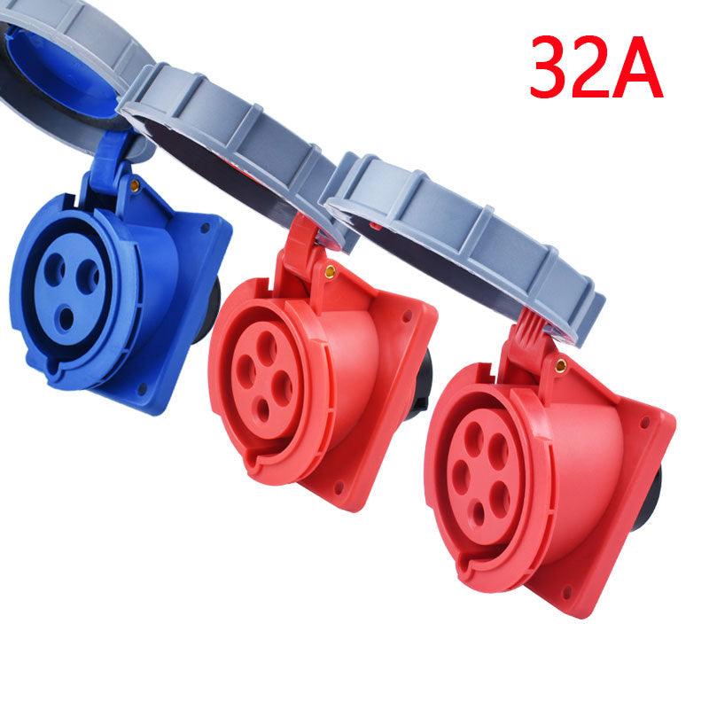 IP67 Waterproof Explosion-proof Industrial Plug and Socket 16A 32A 63A 125A.