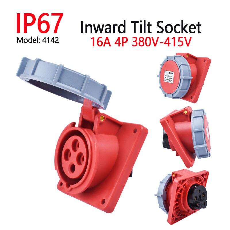 IP67 Waterproof Explosion-proof Industrial Plug and Socket 16A 32A 63A 125A.