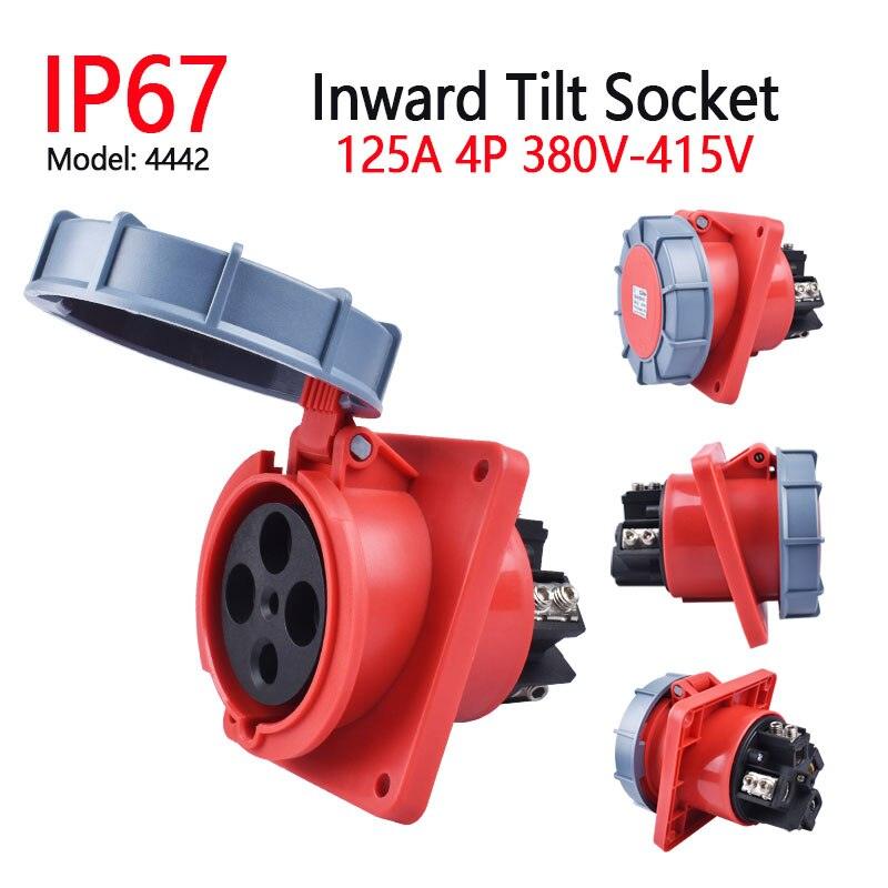 IP67 Waterproof Explosion-proof Industrial Plug and Socket 16A 32A 63A 125A.